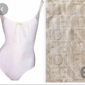 FENDI Monogram bathing suit Vintage 1990s